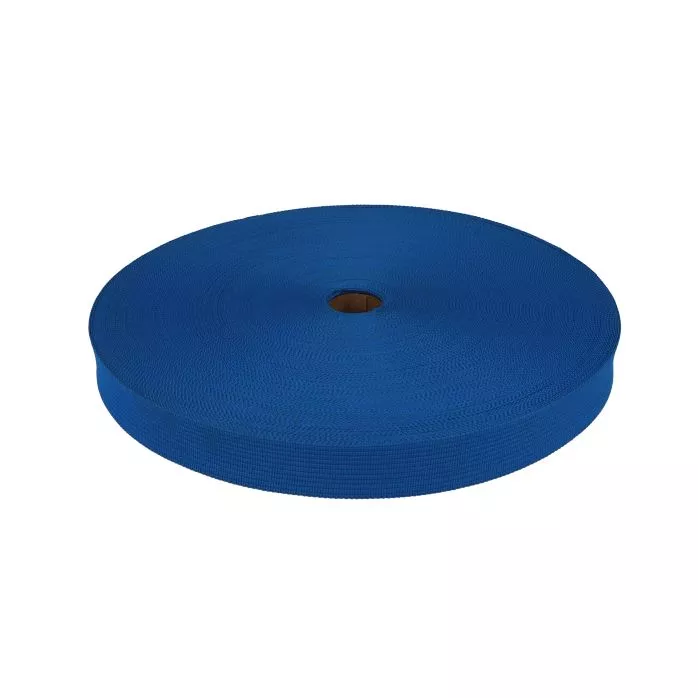 Taśma lamówka dziana 20mm kolor niebieski jasny 50mb