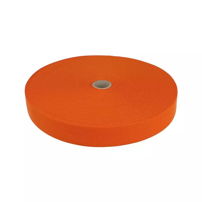 Taśma lamówka dziana 30mm kolor pomarańczowy 50mb