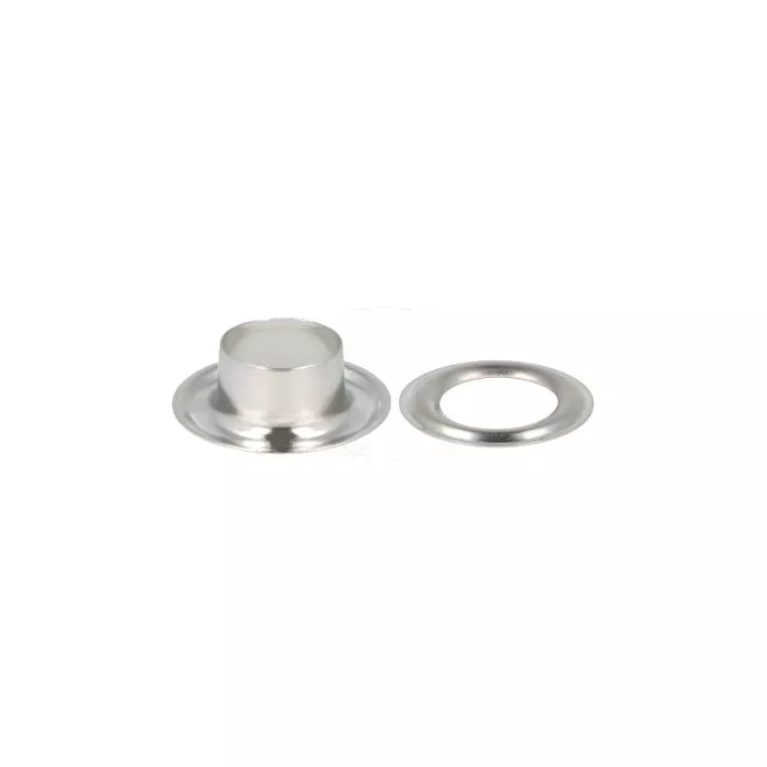 Oczko metalowe 12mm 12DP srebrny madis