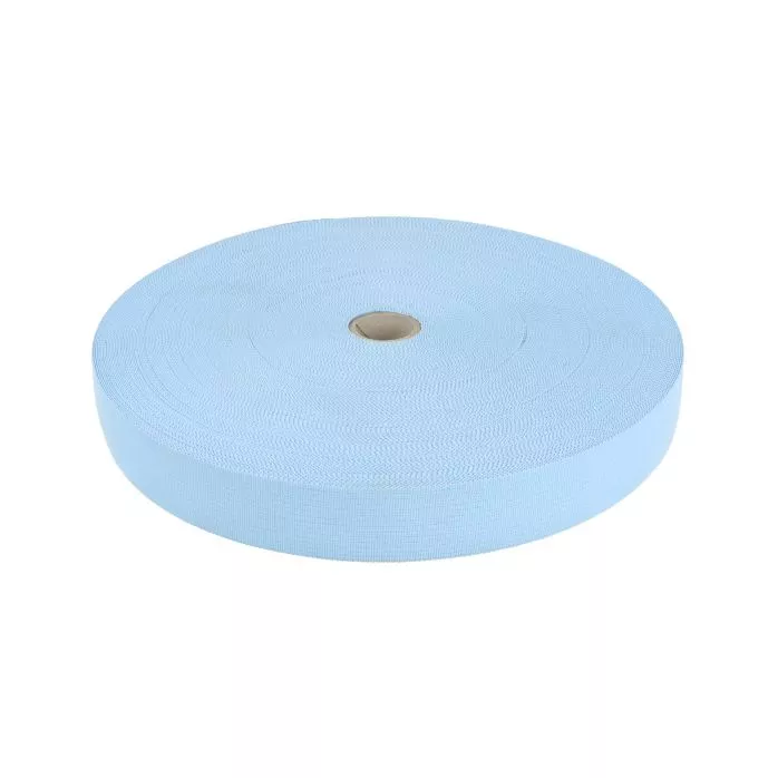 Taśma lamówka dziana 20mm kolor niebieski 50mb