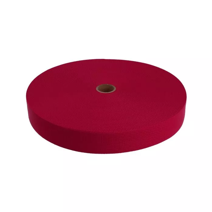 Taśma lamówka dziana 30mm kolor czerwony 50mb