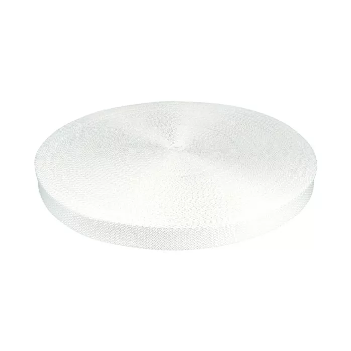 Taśma nośna 25mm polipropylenowa kolor biały 50mb