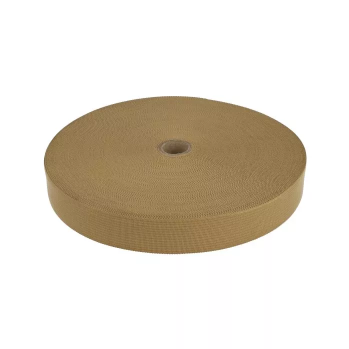 Taśma lamówka dziana 15mm kolor beżowy 50mb