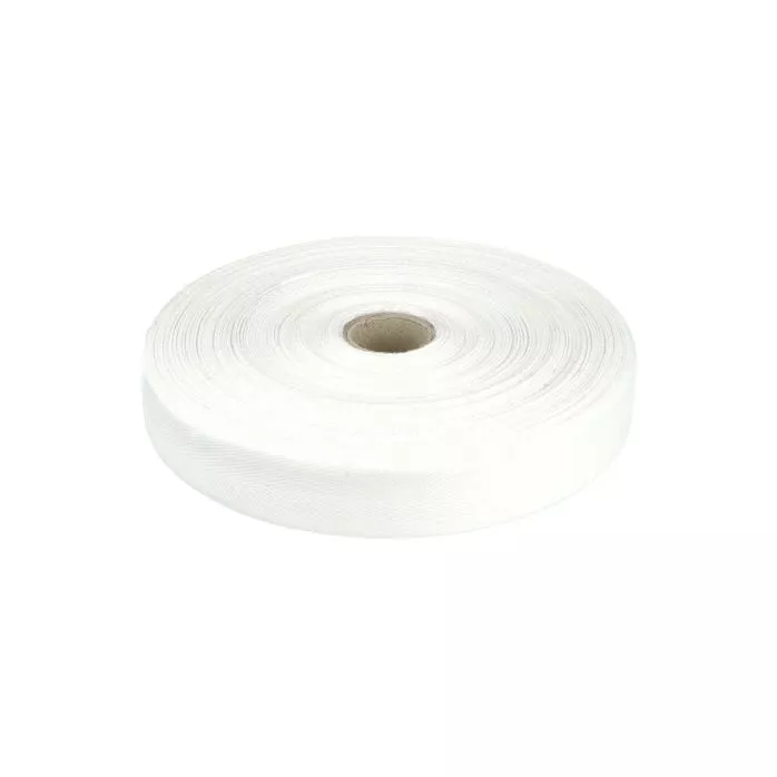 Taśma bawełniana jodełka 30mm kolor biały 50mb