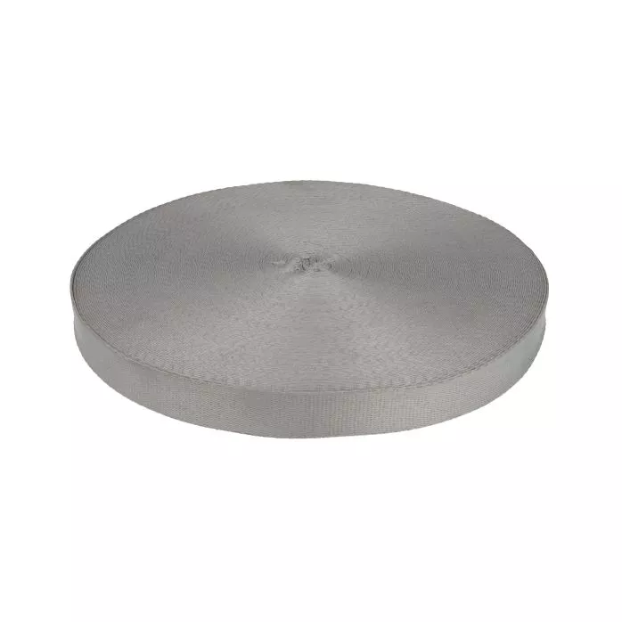 Taśma bistorowa do smyczy 10mm kolor szary 50mb