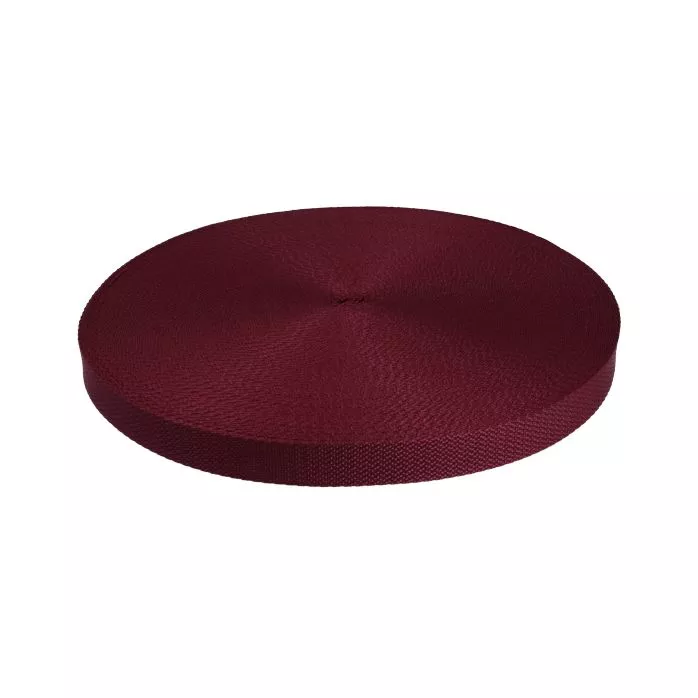 Taśma nośna 20mm polipropylenowa kolor bordowy 50mb