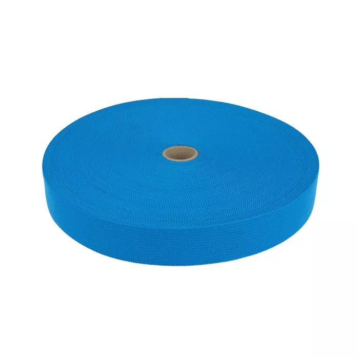Taśma lamówka dziana 15mm kolor niebieski 50mb