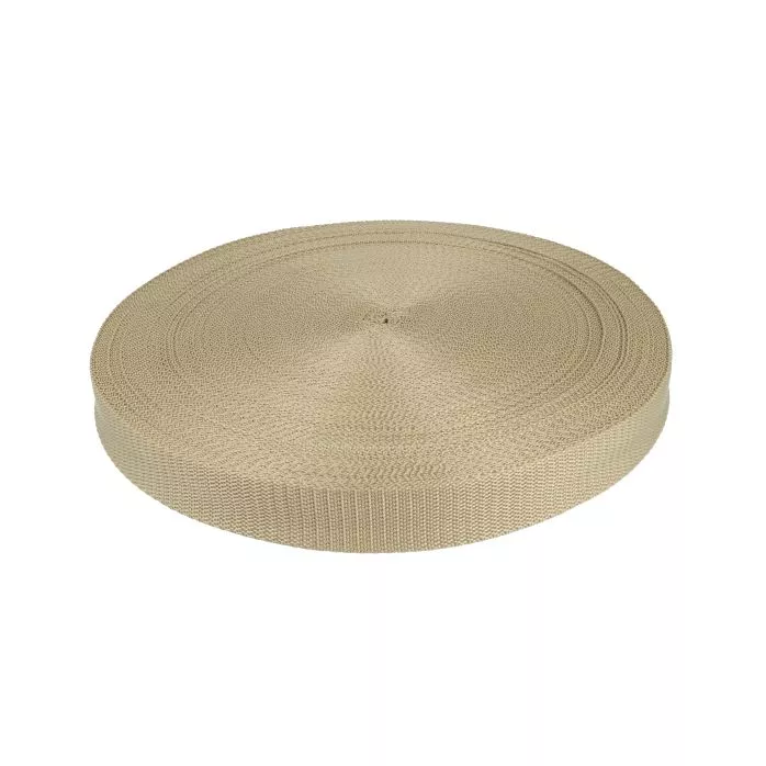 Taśma nośna 25mm polipropylenowa kolor beżowy 50mb