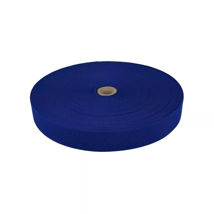 Taśma lamówka dziana 15mm kolor niebieski 50mb