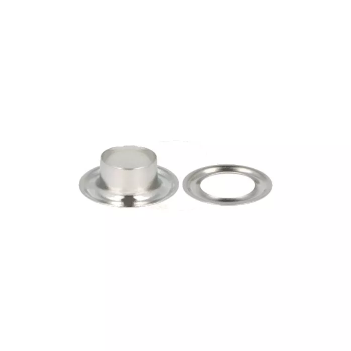 Oczko metalowe 12mm 12DP srebrny madis