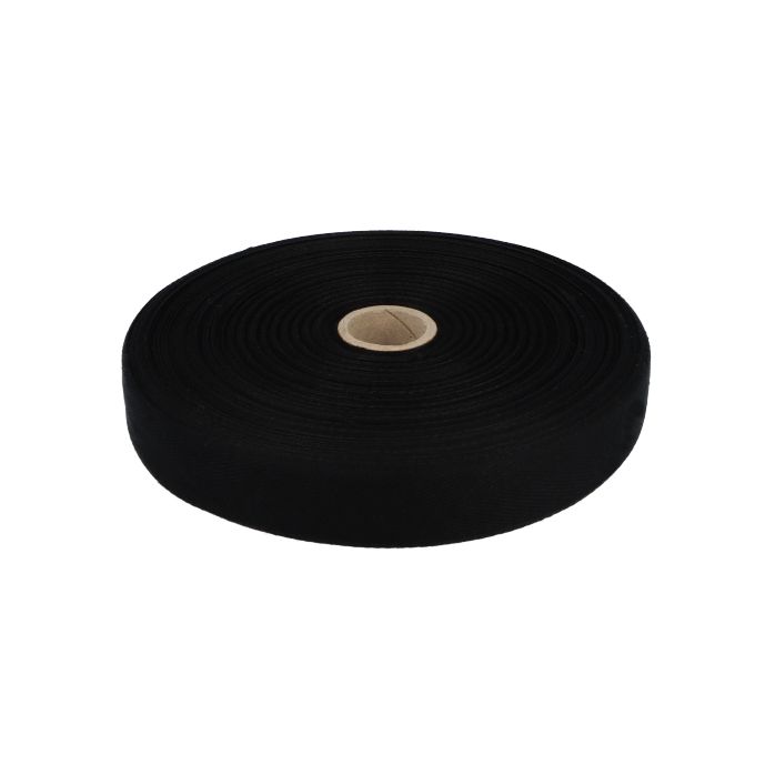 Taśma bawełniana jodełka 40mm kolor czarny 50mb