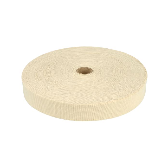 Taśma lamówka dziana 30mm kolor ekri 50mb