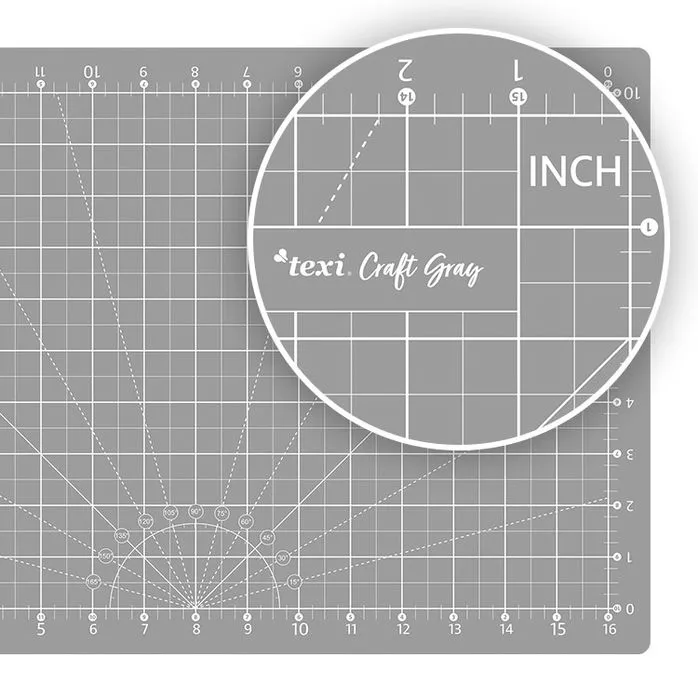 Zestaw do cięcia i krojenia TEXI CRAFT GRAY 45X30 cm