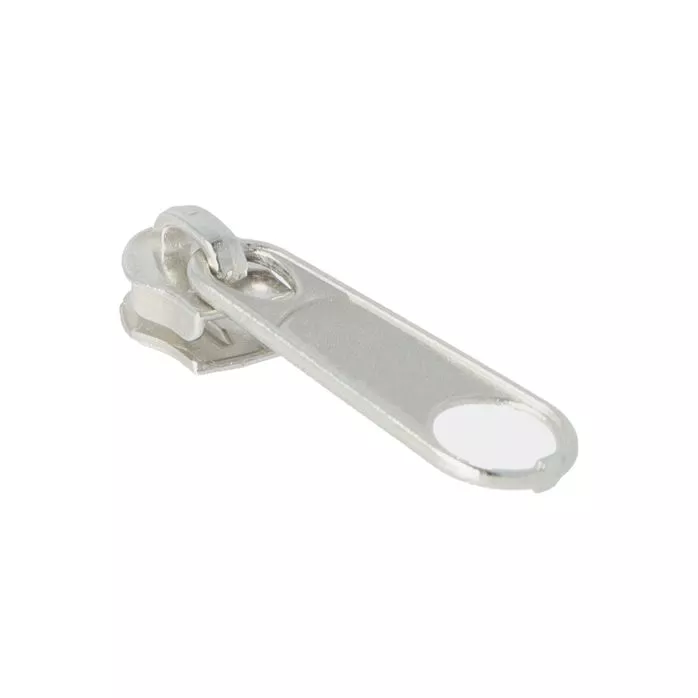 Suwak kordel do taśmy suwakowej spiralnej #3 non-lock kolor srebrny 500szt.