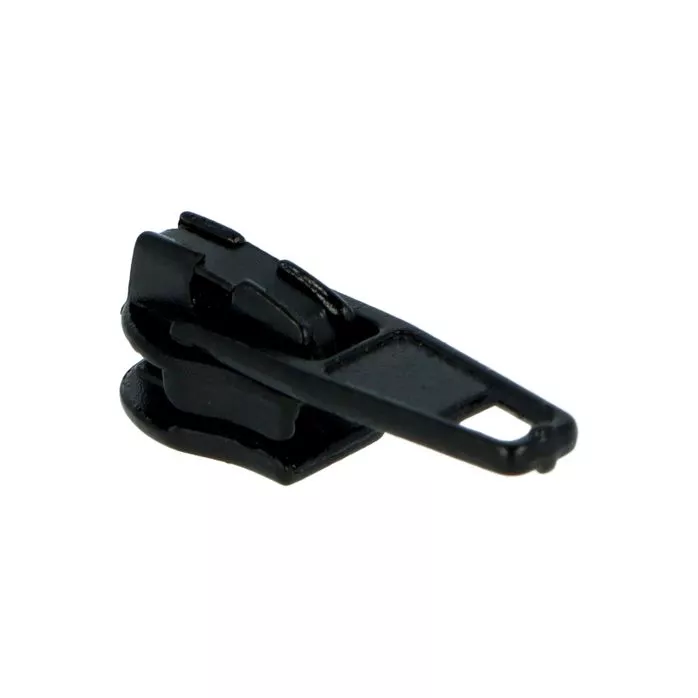 Suwak auto-lock #3 kordel do taśmy suwakowej spiralnej kolor czarny 500szt.