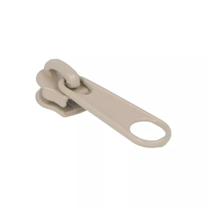 Suwak kordel do taśmy suwakowej spiralnej #3 non-lock kolor beżowy 500szt.