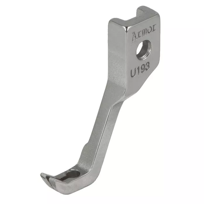 U193+U500R 1/4" Stopka krawędziowa z prowadnikiem 6,4mm prawa transport ząbkowo-stopkowo