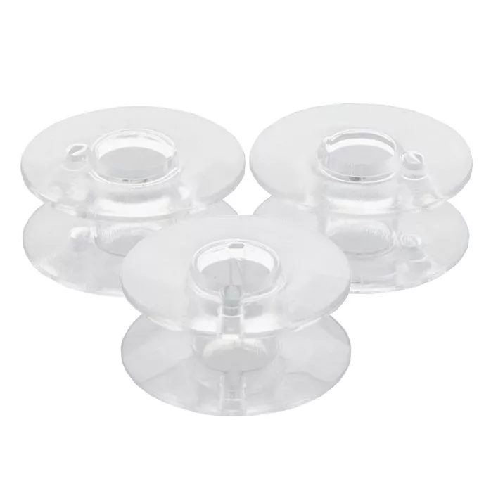 Szpulka plastikowa TEXI 3010 SET 3, przezroczysta (soczewkowa)