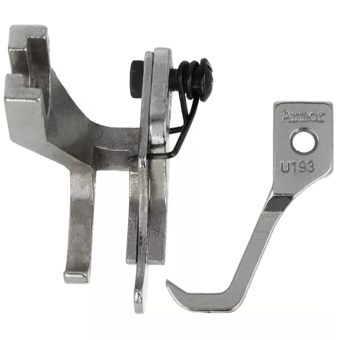 U193+U500R 3/16" Stopka krawędziowa z prowadnikiem 4,8mm prawa transport ząbkowo-stopkowy