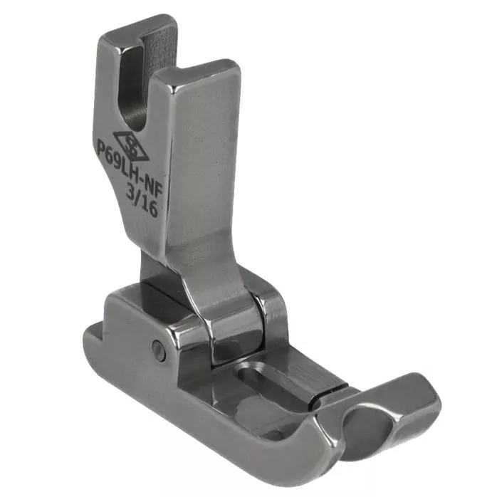 P69LH-NF 3/16 Stopka do wszywania kedry 4,8mm transport igłowy lewa z przegubem