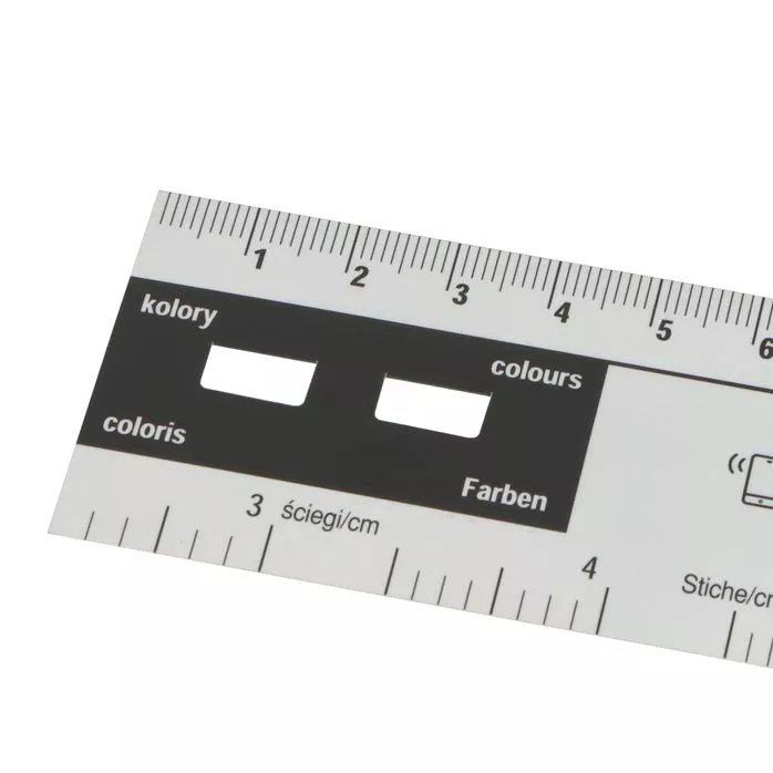 Linijka do mierzenia długości ściegów papierowa RULER