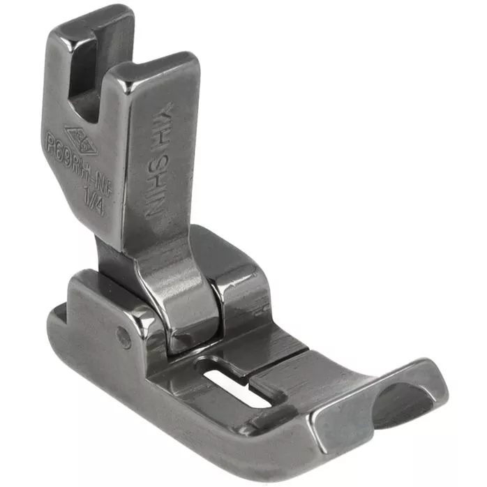 P69RH-NF 1/4 Stopka do wszywania kedry 6,4mm transport igłowy prawa z przegubem