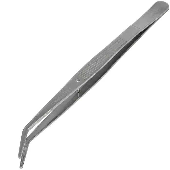 Pęseta (pinceta) wygięta 15cm TWE6