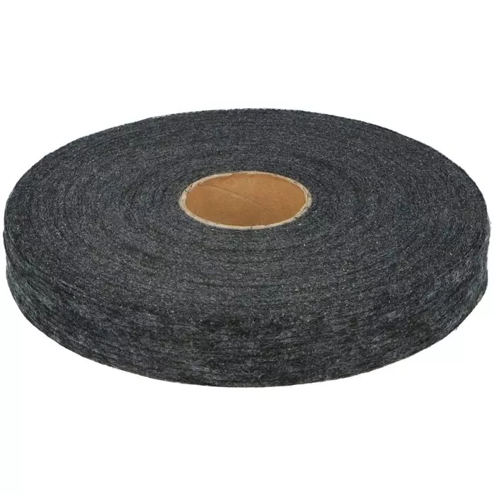 Taśma flizelinowa prosta 10mm kolor szary 100mb