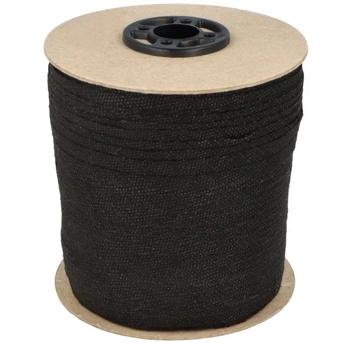 Taśma wzmacniająca szewband z nitką 12mm kolor czarny 134mb