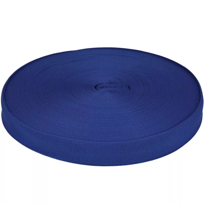 Taśma rypsowa 20mm kolor niebieski ciemny 50mb