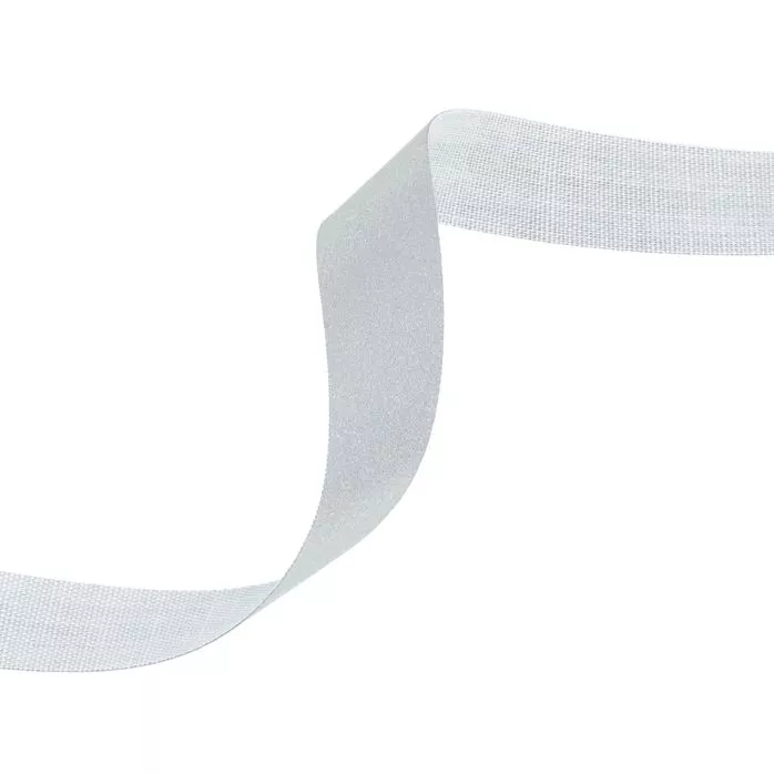 Taśma odblaskowa 10mm szara - grube tkaniny