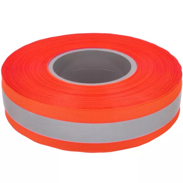 Taśma odblaskowa fluorescencyjna 50mm pomarańczowa TO-50/25