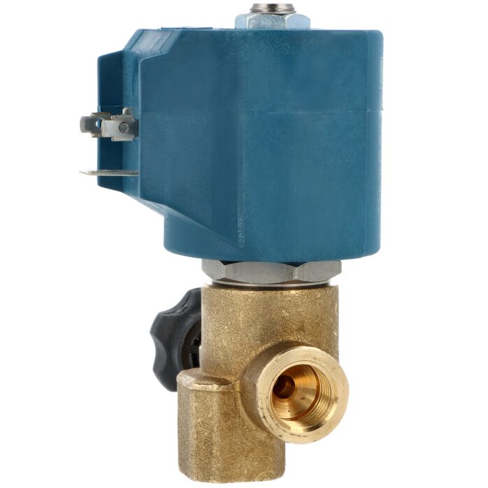 Elektrozawór kątowy CEME 2.8- 1/4" regulowany 230V, 50Hz do wytwornic pary