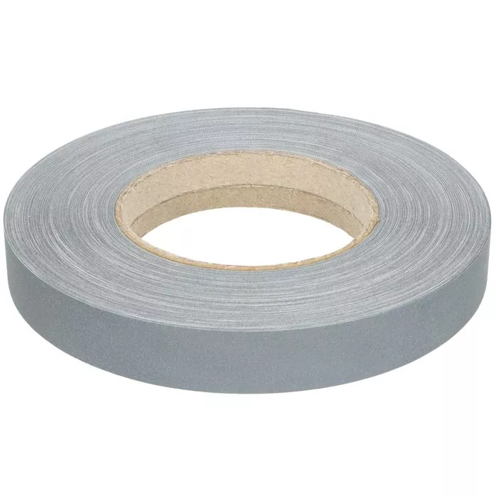Taśma odblaskowa szara 20mm - średnie tkaniny