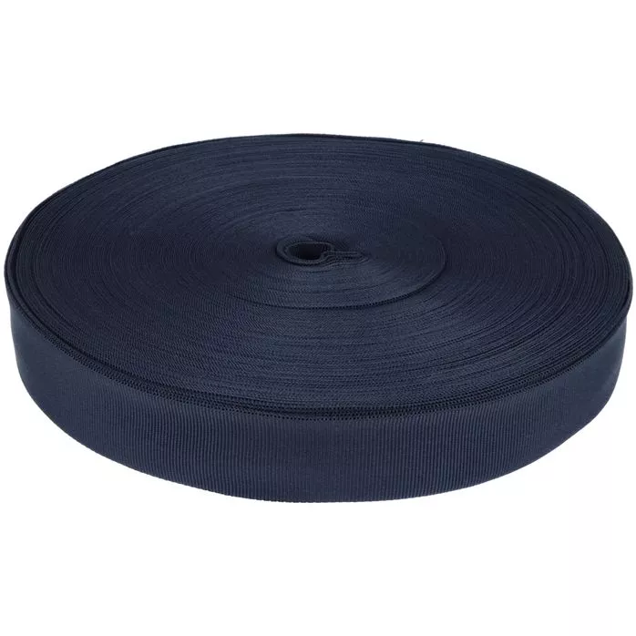 Taśma rypsowa 30mm kolor granatowy 50mb