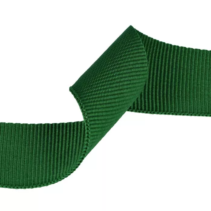 Taśma rypsowa 25mm kolor zielony 50mb