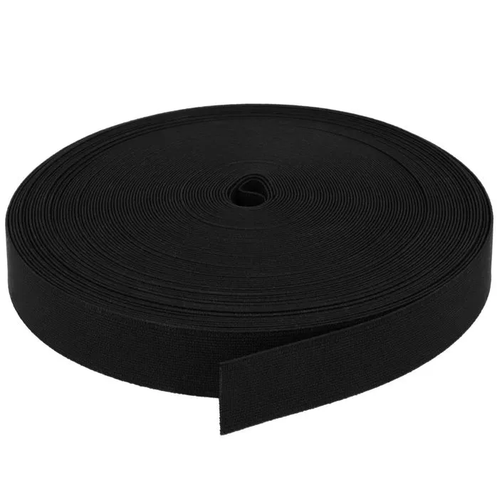 Guma obuwnicza 25mm kolor czarny 25mb