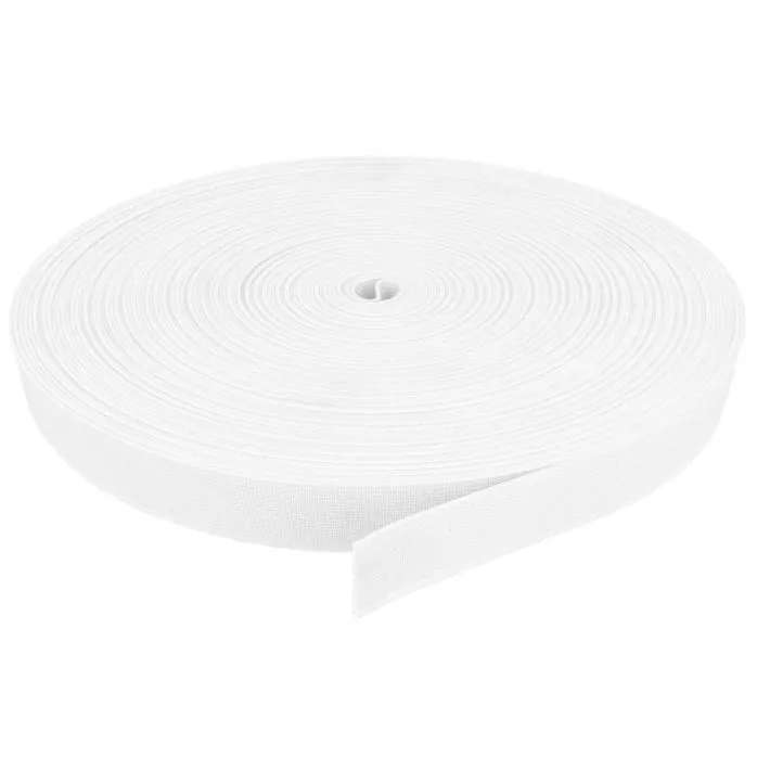 Guma obuwnicza 20mm kolor biały 25mb