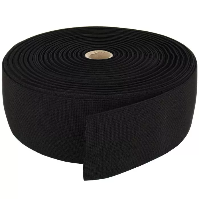 Guma tkana 70mm kolor czarny 25mb