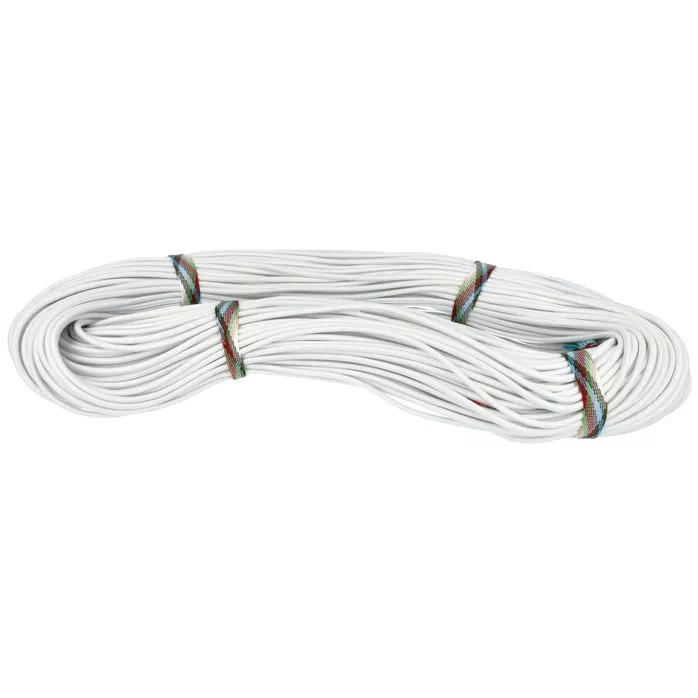 Guma okrągła 4mm kolor biały 100mb