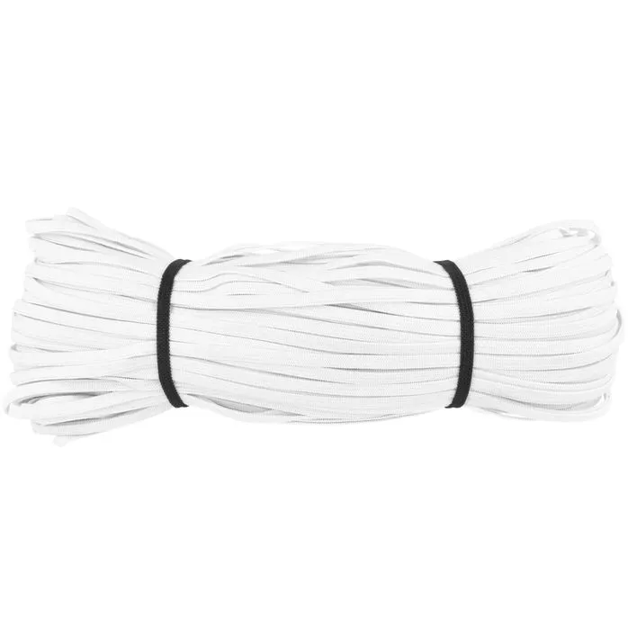 Guma dziana 5mm kolor biały op.100mb