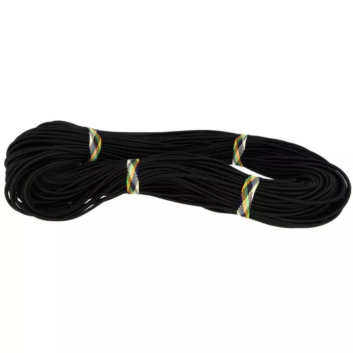 Guma okrągła 4mm kolor czarny 100mb