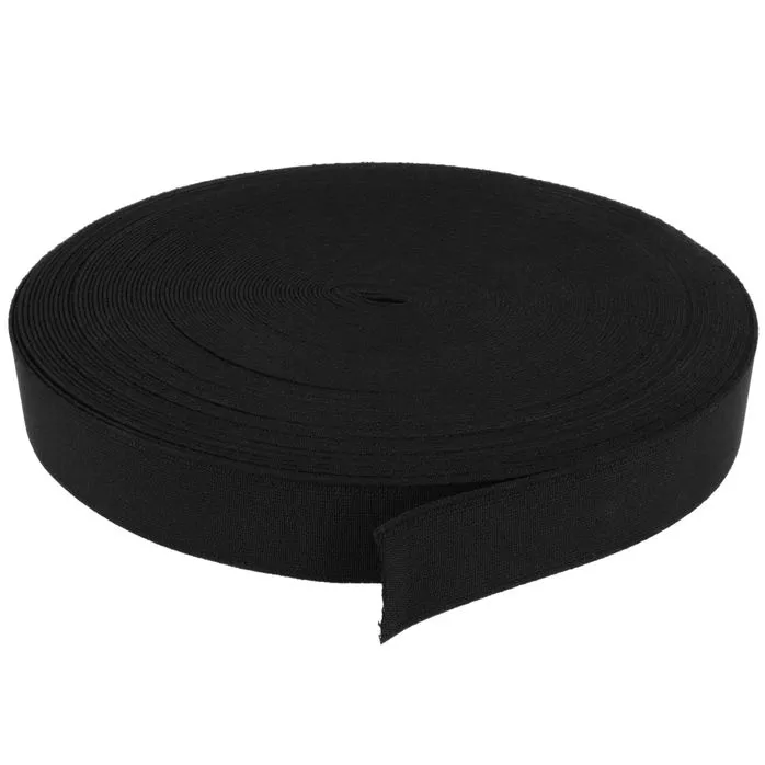 Guma obuwnicza 30mm kolor czarny 25mb