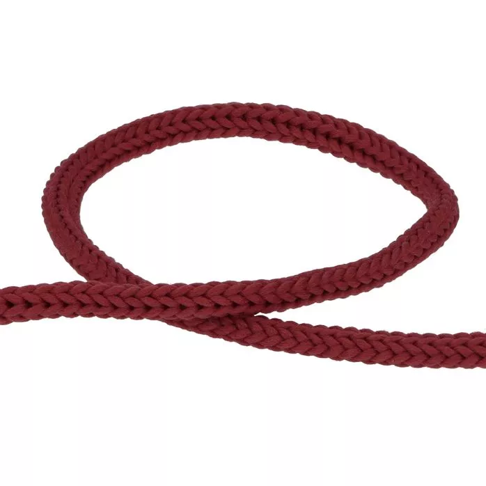 Sznurek poliestrowy 4mm kolor bordowy 50mb