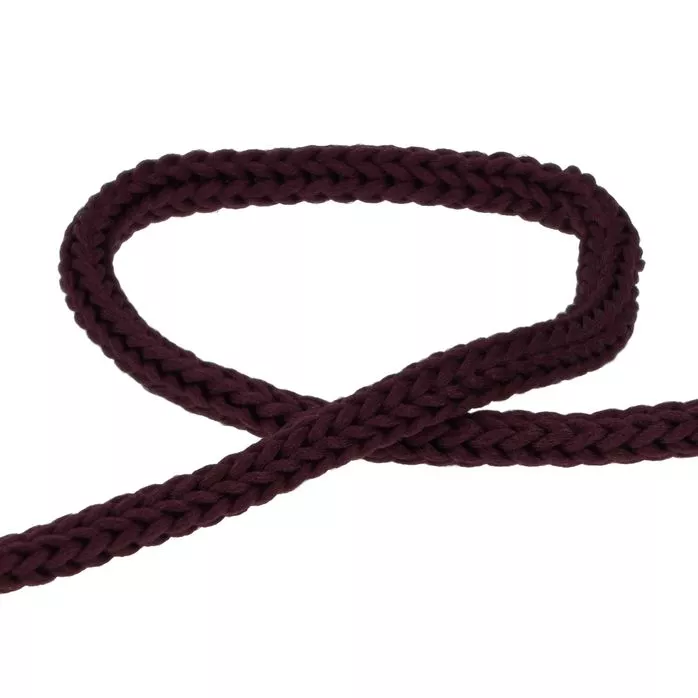 Sznurek poliestrowy 4mm kolor bordowy 50mb