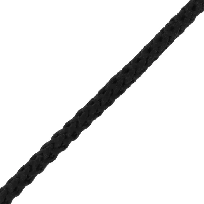 Sznurek poliestrowy 4mm kolor czarny 50mb