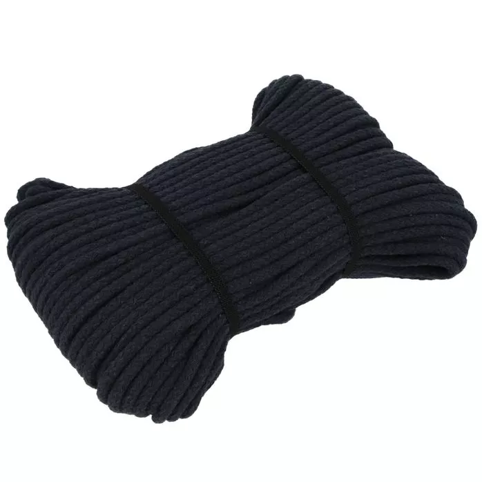 Sznurek bawełniany 5mm kolor granatowy 50mb