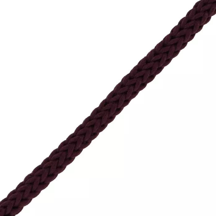 Sznurek poliestrowy 4mm kolor bordowy 50mb