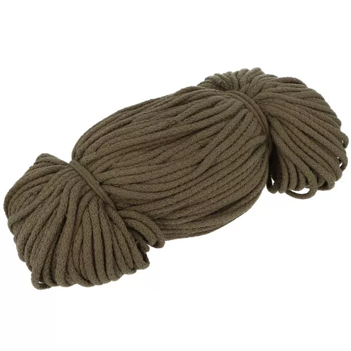 Sznurek bawełniany 5mm kolor zielony khaki 1000mb