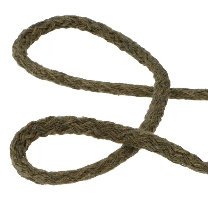 Sznurek bawełniany 5mm kolor zielony khaki 100mb